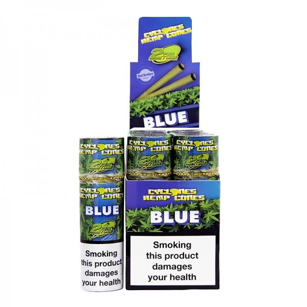 CYCLONE | King Size Blue - Cone (12 x 2)