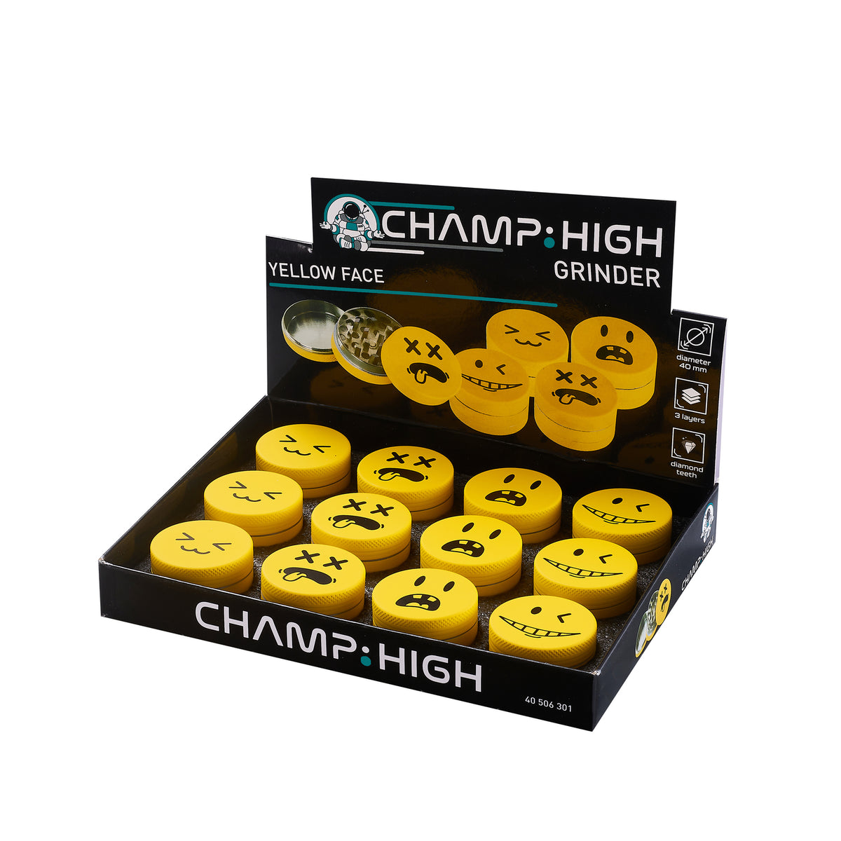 Yellow Face Grinder 40 mm