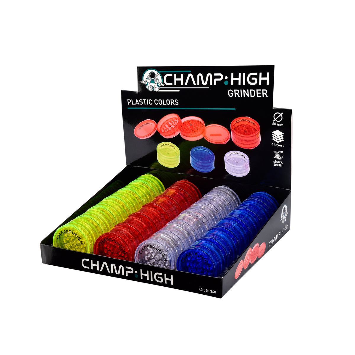 Champ High Kunststoff Grinder 60 mm 4 Ebenen