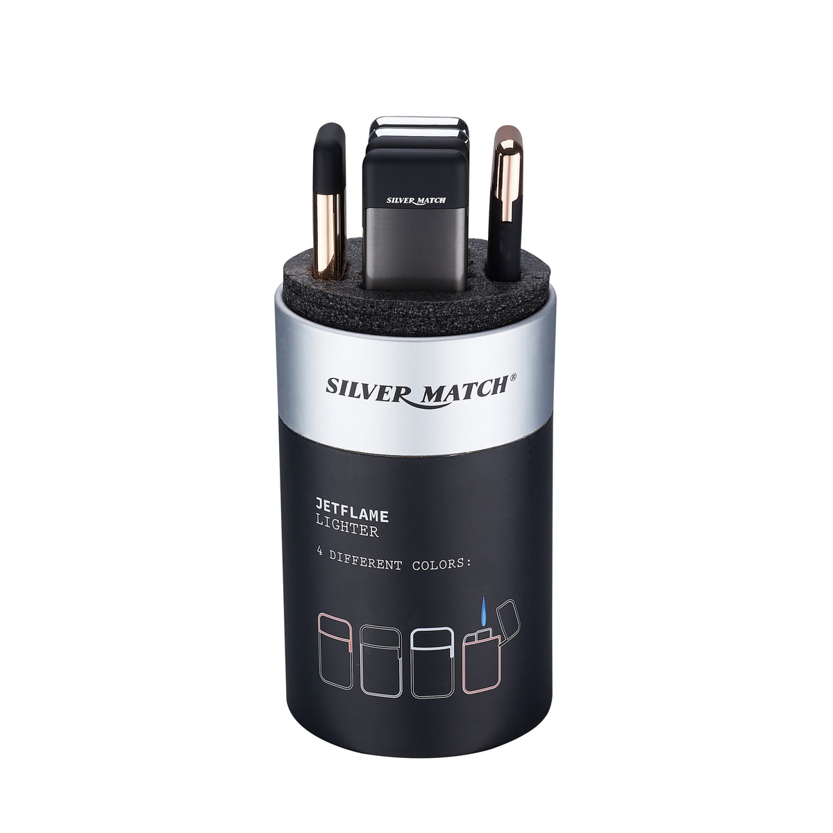 Silver Match Athenes Jet Flame Lighter