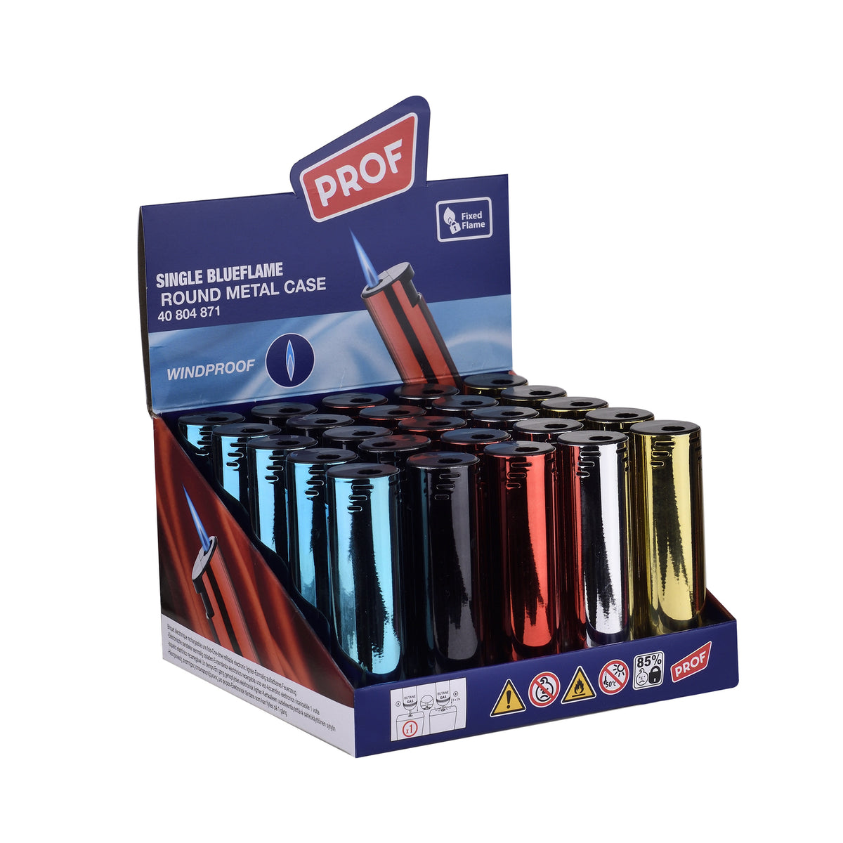 Metal Case Round Jet Flame Lighter DL-25