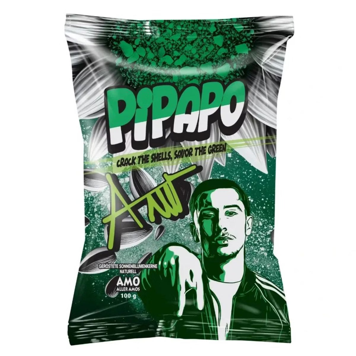 AMO PiPAPO Sonnenblumenkörner 100g - Neutral grün