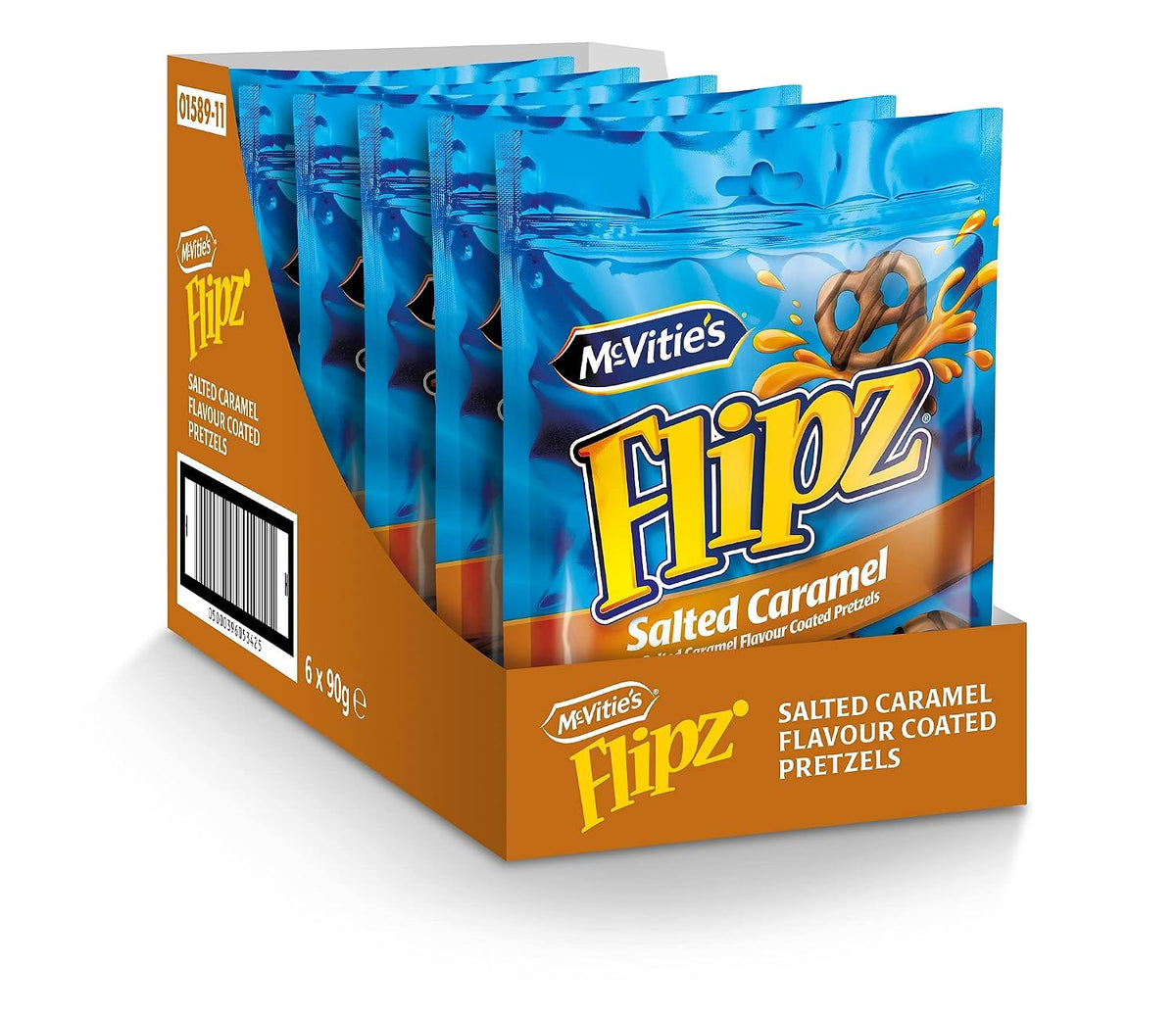 McVities Flipz SALTED CARAMEL 9x70g