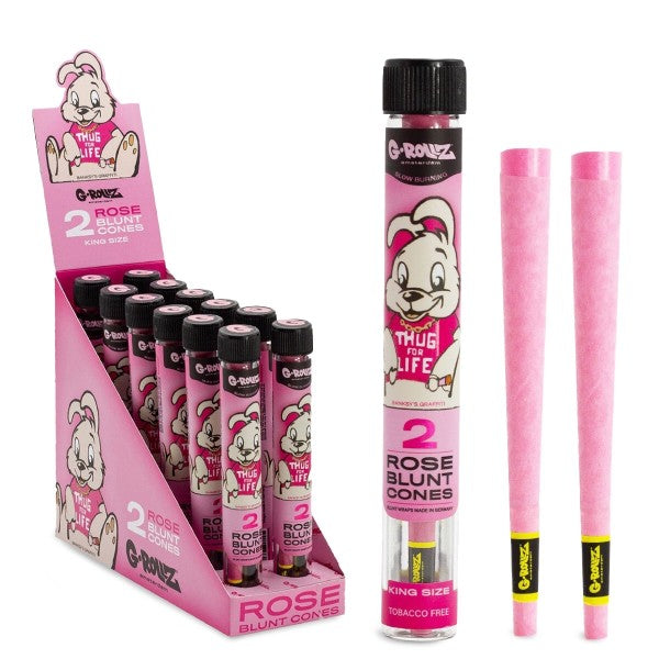 G-Rollz Banksy's Graffiti – 2x Pre-rolled Rose Cones (12 Pack Display, 24 Cones)