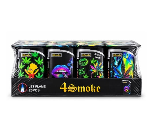 Jet Flame Windproof Lighter 20er Display - T-6705