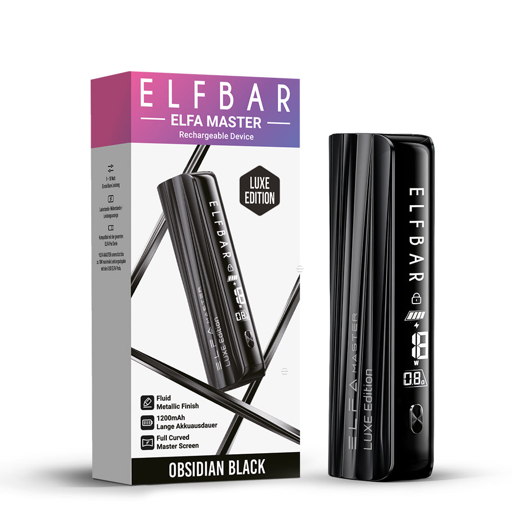 ELFBAR ELFA Master (Luxe Edition) - 1200mAh - Obsidian Black