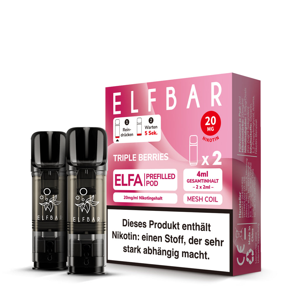 Elfbar ELFA Pods – Triple Berries – 20 mg/ml