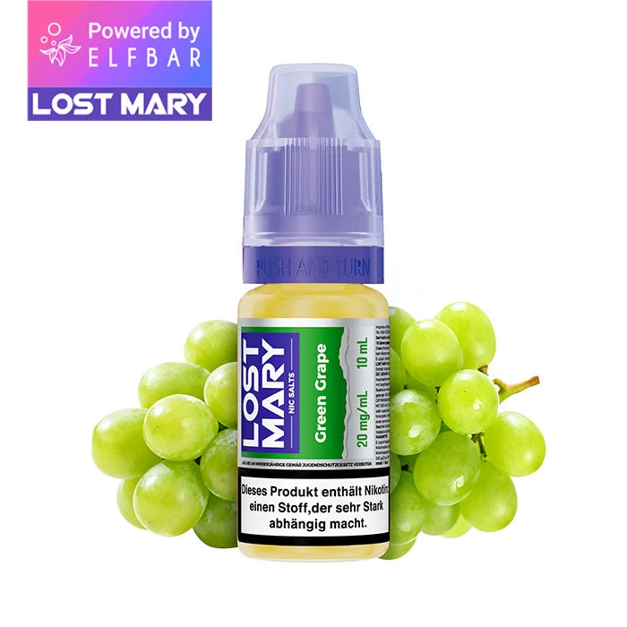LOST MARY Liquid (NicSalt) Green Grape 10ml 20mg