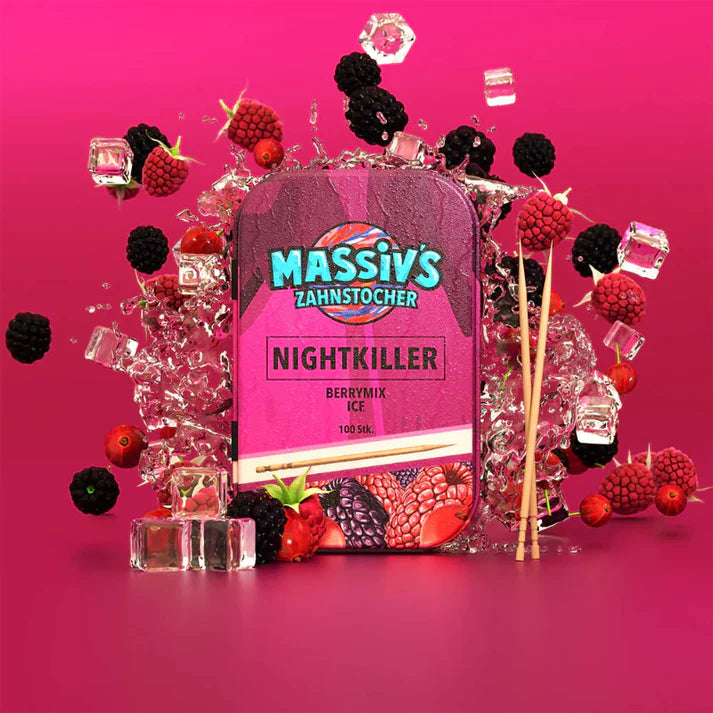 Massiv ́ s Zahnstocher - Nightkiller - Berrymix Ice - 10 Stück