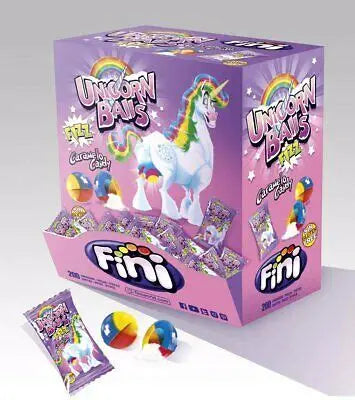 Fini Bubble Gum 200 Stk - Unicorn Balls