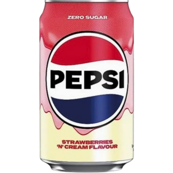 Pepsi Zero Sugar Strawberries n‘ Cream 24x330ml