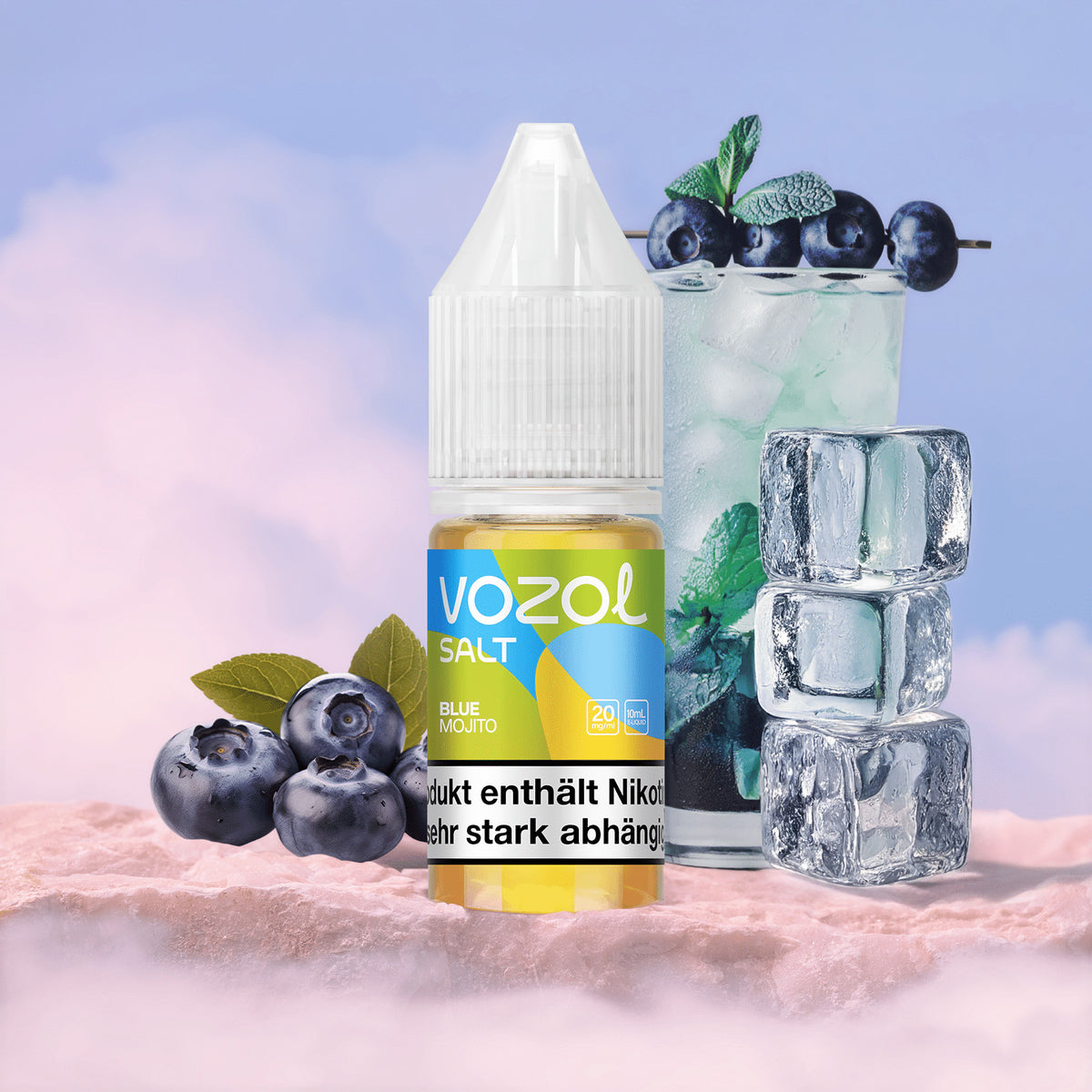 VOZOL Liquid | Blue Mojito | Nikotinsalz E-Liquid (20mg)