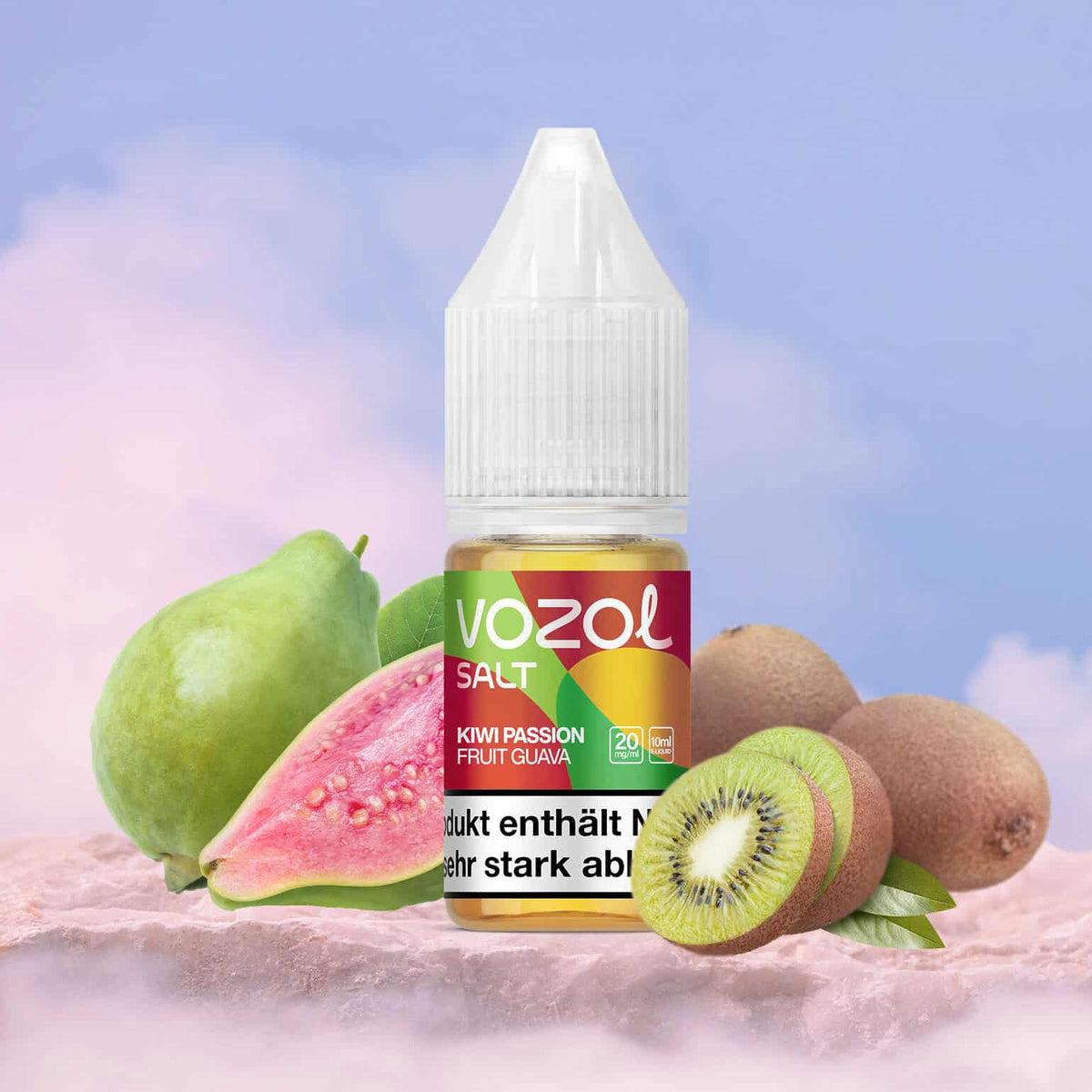 VOZOL Liquid | Kiwi Passion Fruit Guava | Nikotinsalz E-Liquid (20mg)