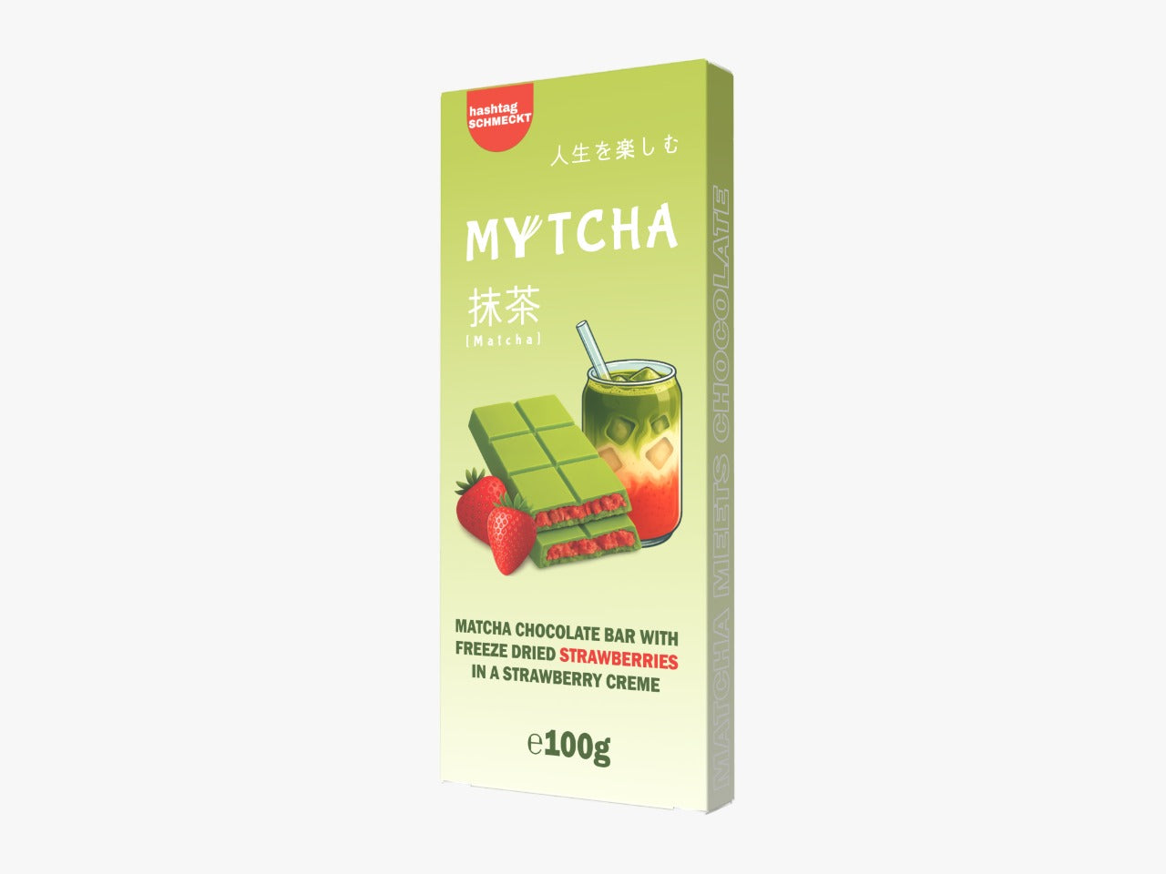 Matcha Chocolate Strawberries 100g