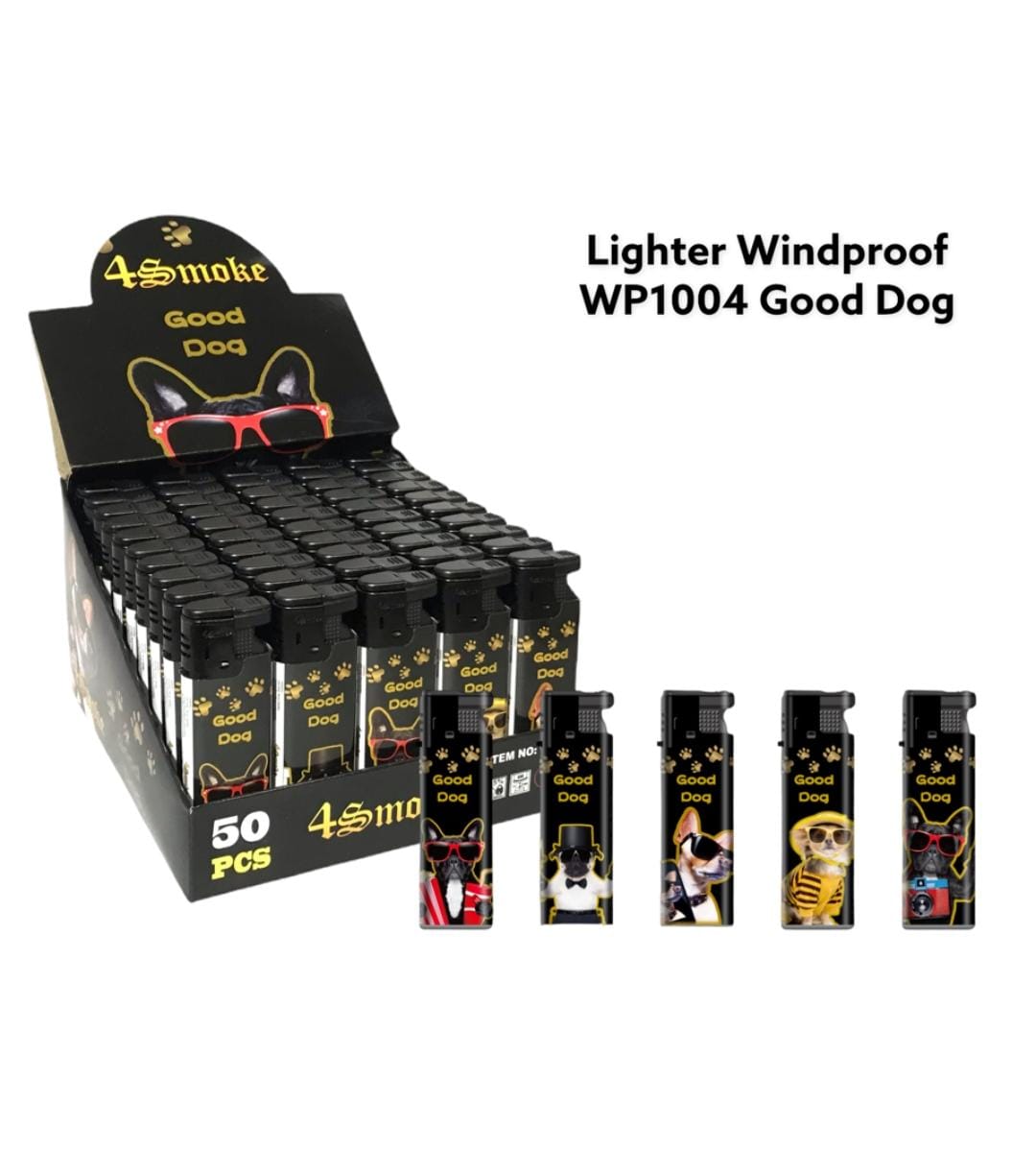 Lighter Windproof Good Dog PK50