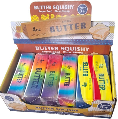 Squishy Butter 4oz 13cm - Slow Rising Rainbow
