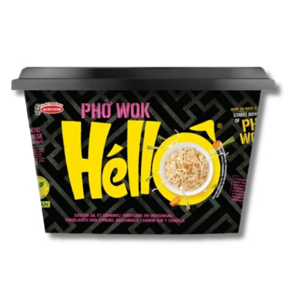 Inst. Nudeln Pho WOK Hello Cup Knoblauch u. Zwiebeln 76g