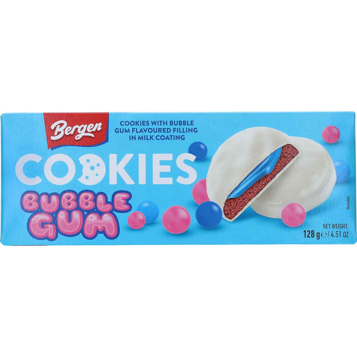 Bergen Cookies BUBBLE GUM 128g