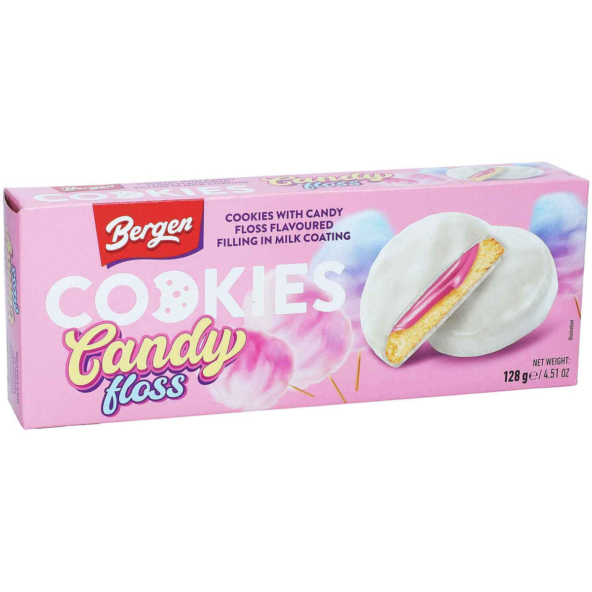 Bergen Cookies CANDY floss 128g