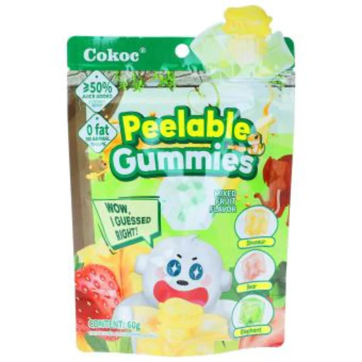 Cokoc Peelable Gummies Mixed Fruit 60 g