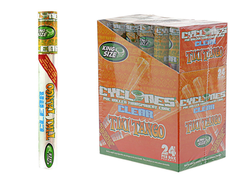CYCLONE | Cyclones Cone CLEAR King Size 24er Display