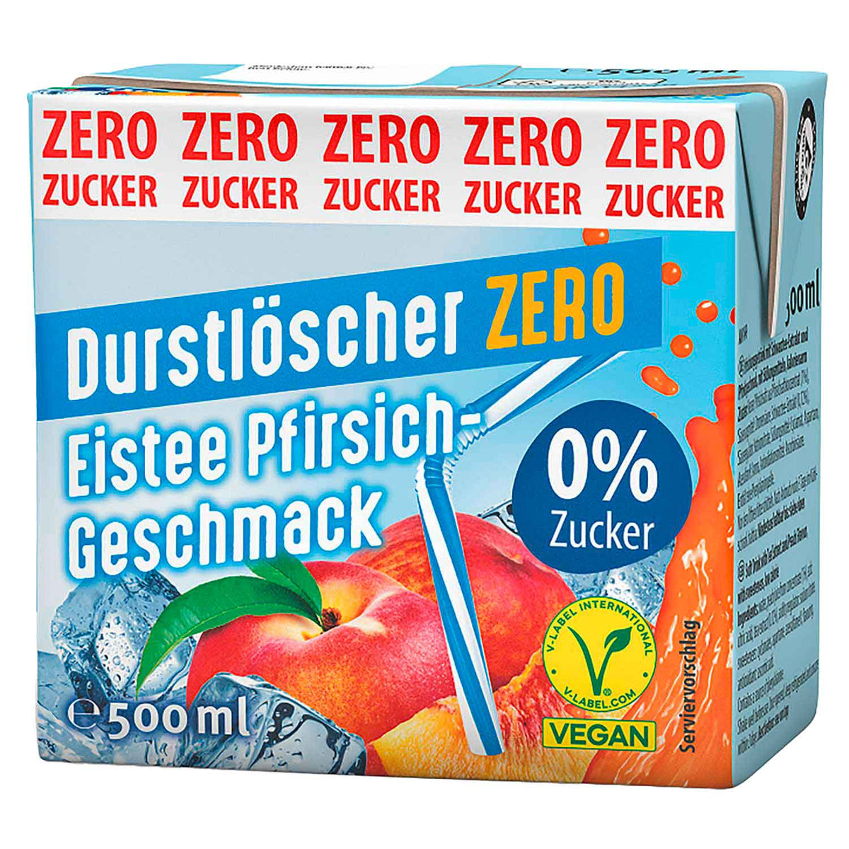 Durstlöscher Eistee Pfirsich Zero 12 x 500ml