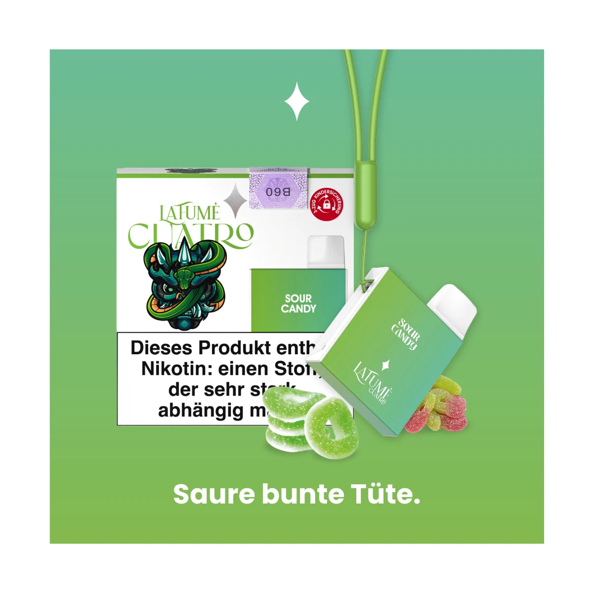 Cuatro - Sour Candy (10 Stück)