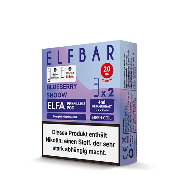 ELFBAR ELFA Pods - Blauberry Snoow - 20mg/ml