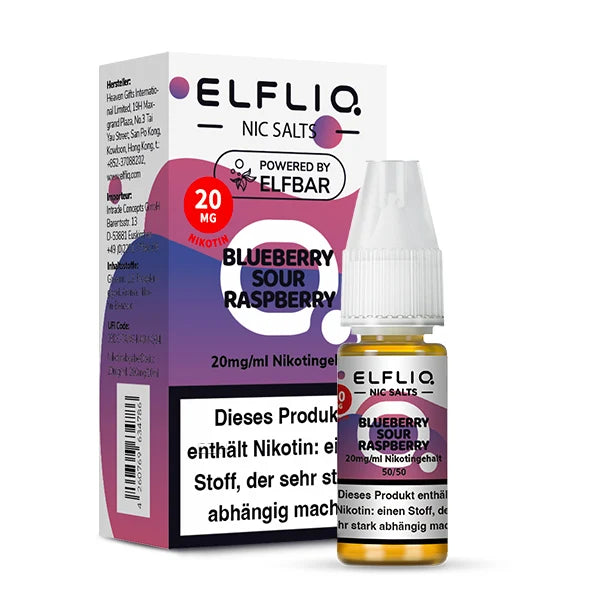 ELFLIQ 10ml - 20mg - Blauberry Sour Raspberry