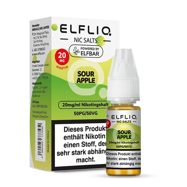 ELFLIQ 10ml - 20mg - Sour Apple