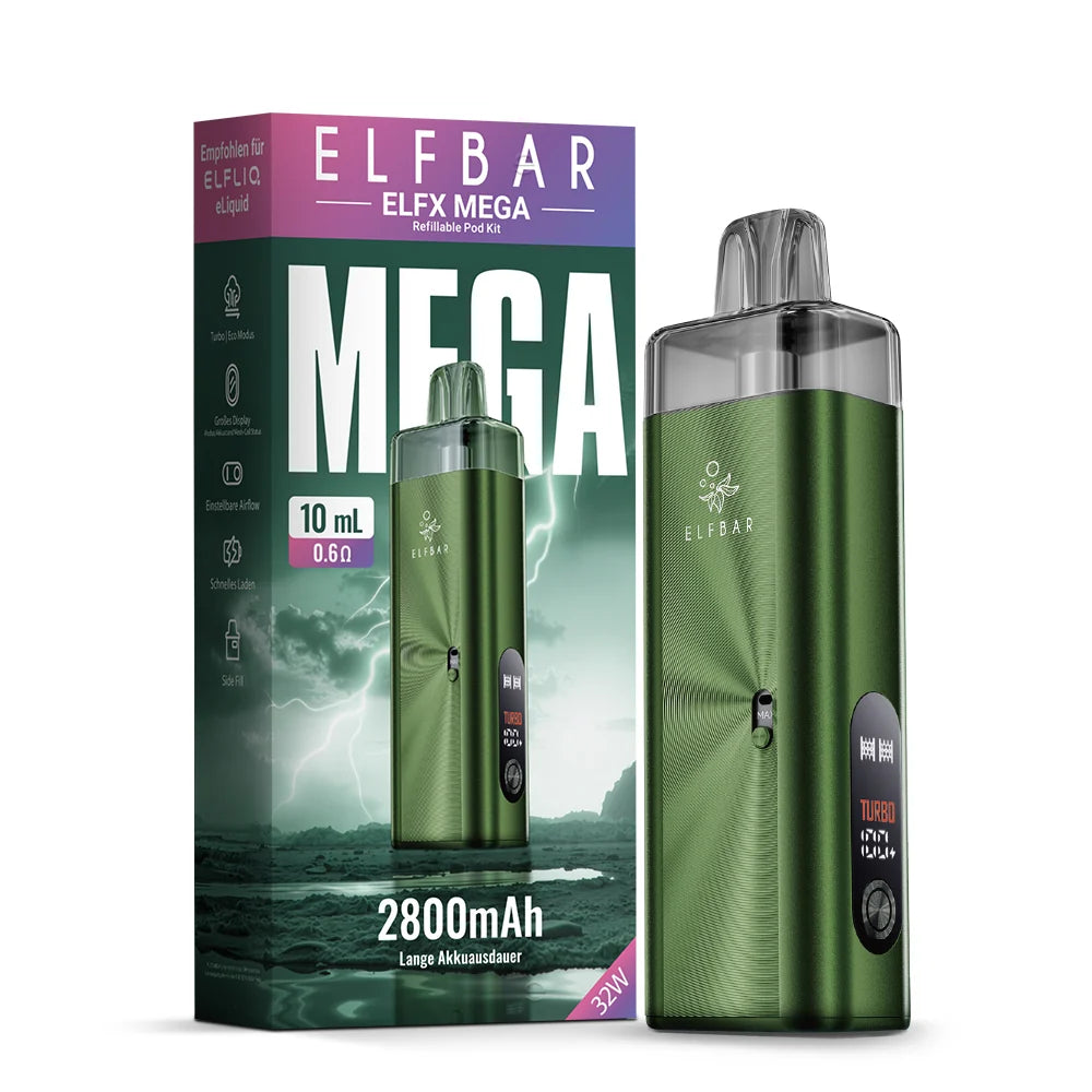 ELFBAR ELFX MEGA 2800mAh Akkuträge - GREEN