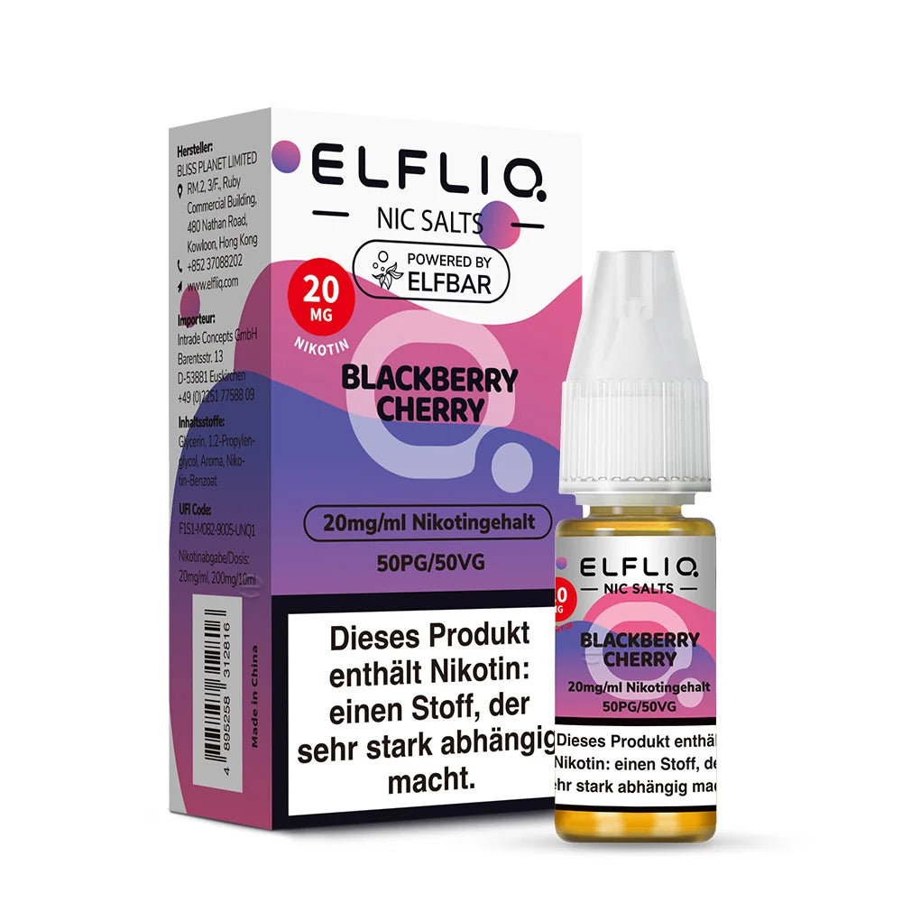 ELFLIQ 10ml - 20mg - Blackberry Cherry