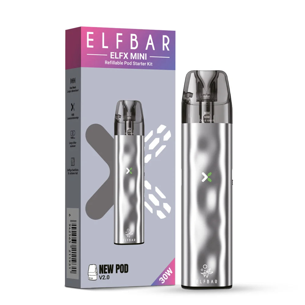 ELFBAR ELFX Mini Kit 1.000 mAh Akkuträger - SILVER