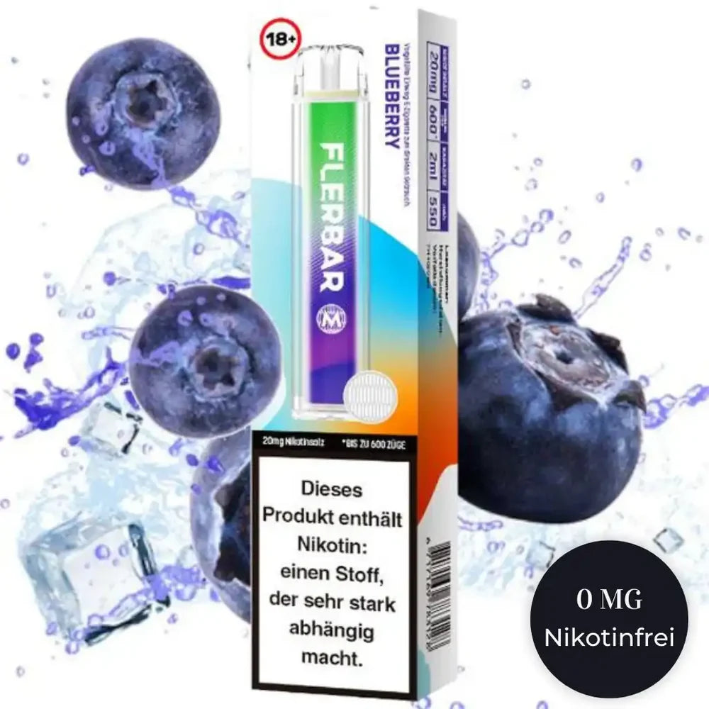 Flerbar M – Blueberry – nikotinfrei (10er)