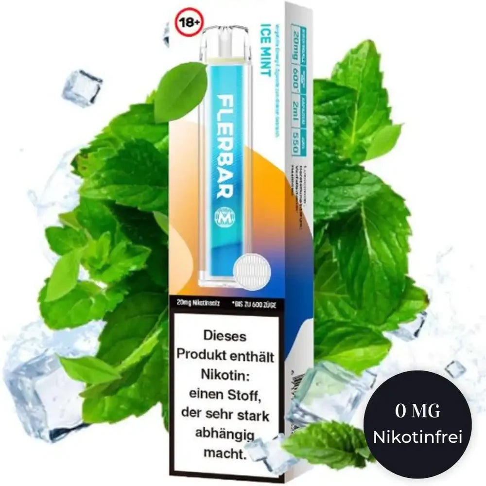 Flerbar M – Ice Mint – nikotinfrei (10er)
