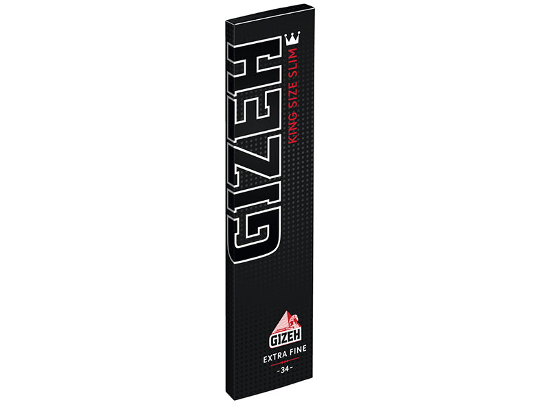 GIZEH | Black Extra Fine King Size Slim 50 Hefte je 34 Blatt