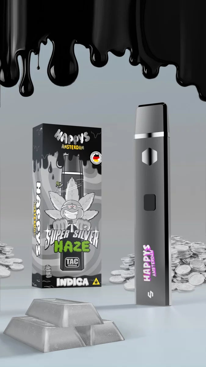 Happys Amsterdam TAC Vape – Super Silver Haze
