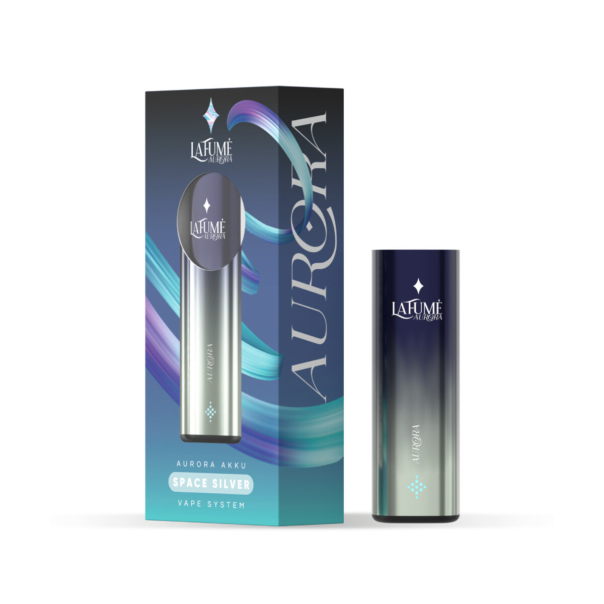 Aurora Akkuträger – Space Silver (5 Stück)
