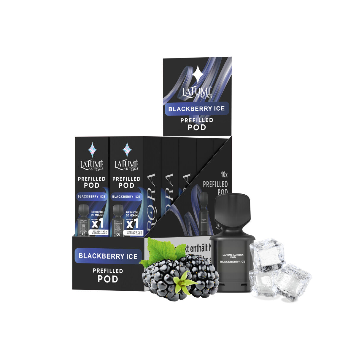 Aurora Pod – Blackberry Ice (10 Stück)