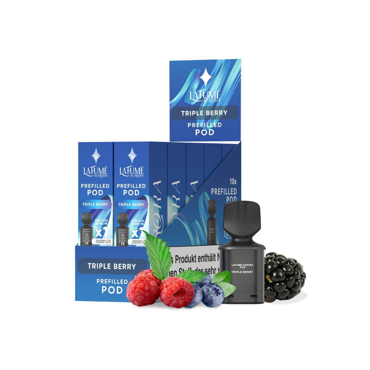 Aurora Pod – Triple Berry (10 Stück)
