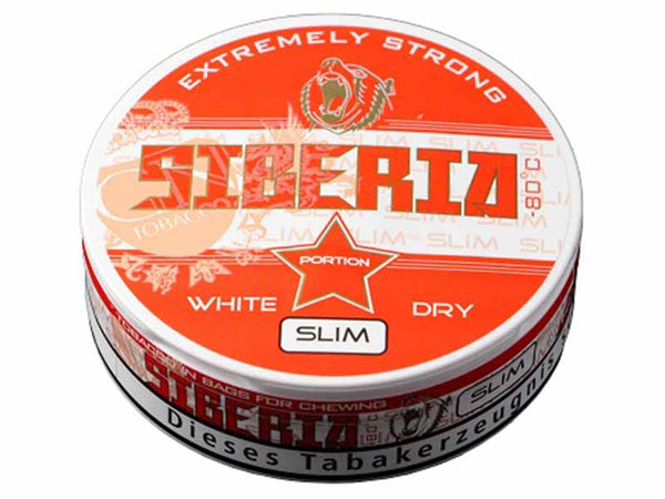 Siberia 80° Kautabak - Red Extremly Strong White Dry Slim 13g | 43mg/g