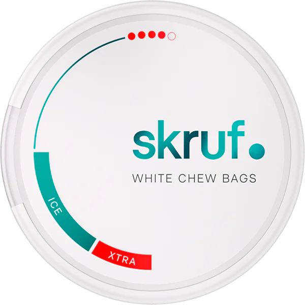 Skruf - Kautabak Xtra #4 Xtra Strong White Chew Bags