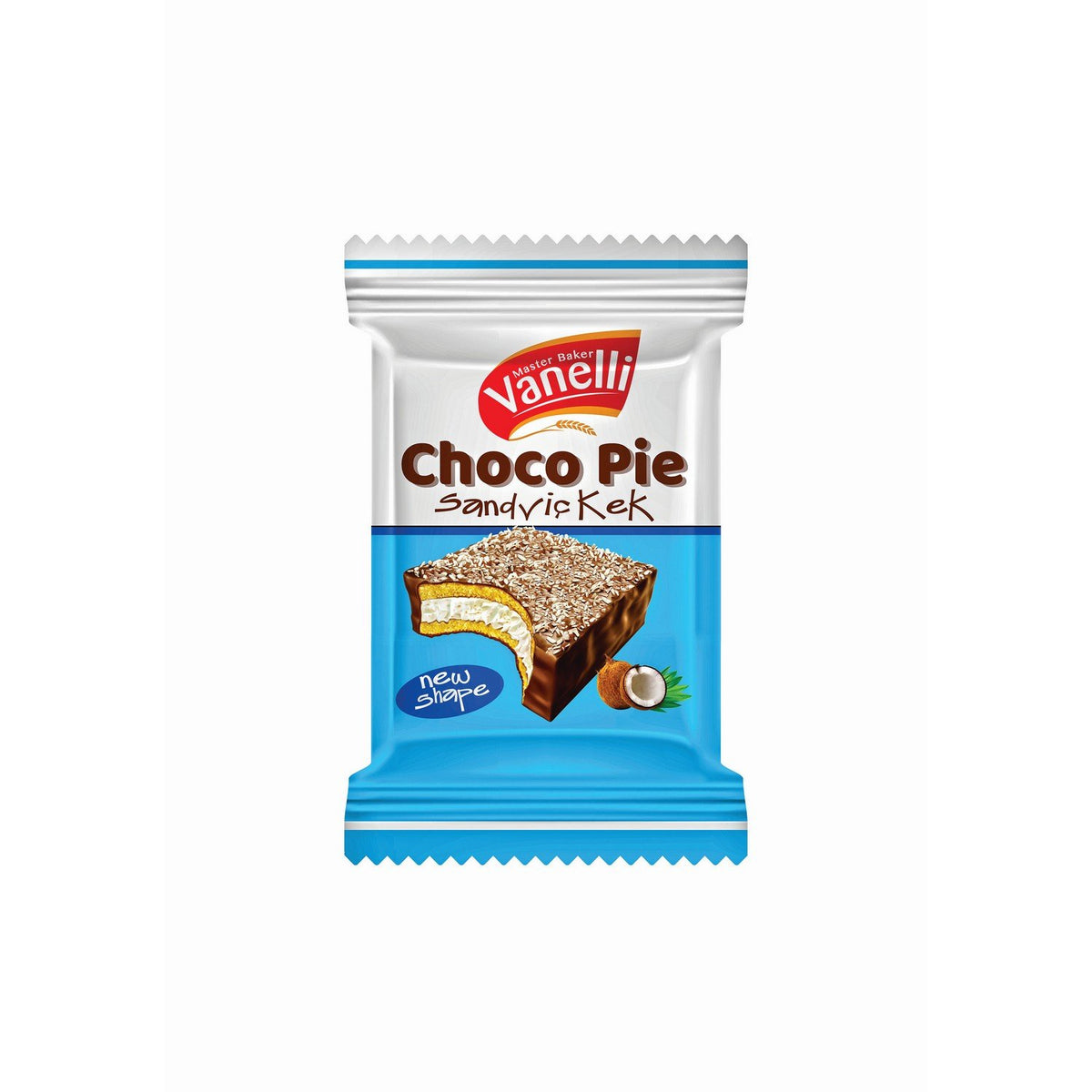 Vanelli Choco Pie Cocoa Coated Cake with Marsmellow and Coconut 24x35g