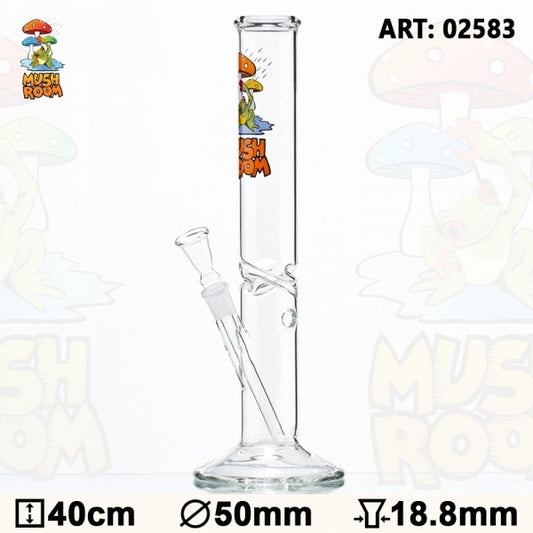 Pilz | Mit Frosch Glas Bong - Ø:50mm - H:40cm - Sockel:18.8 mm
