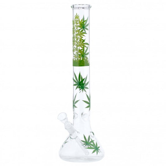Blatt | Blatt Jhari Becher Glas Bong- Ø:50mm- H:45cm- Sockel:18.8mm