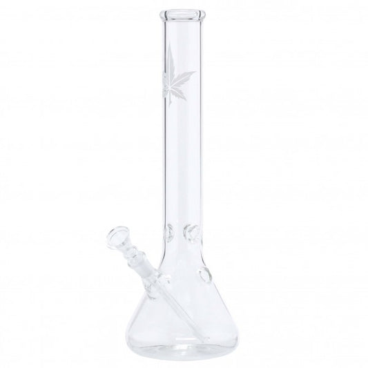 Blatt | Blatt Becherglas Knolle- H:35cm- Ø:40mm - Sockel:14.5mm - WT:4mm (ca.)