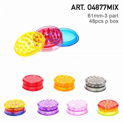Plastic Grinder - Ø: 61mm - 3-teilig - 48Stk/Karton