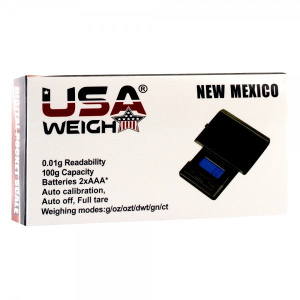 USA Gewicht | New Mexico Digitalwaage 100g x 0,01 Gramm