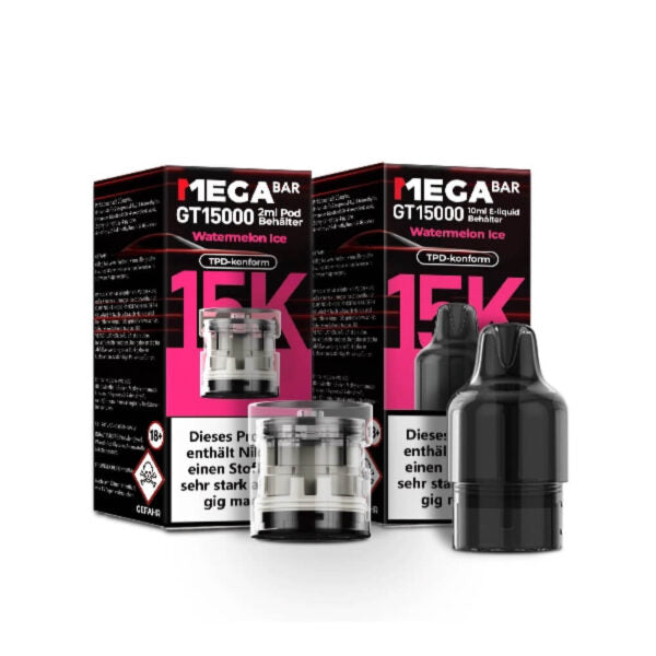 Megabar GT15000 Prefilled Pods Watermelon Ice - 5 Stück