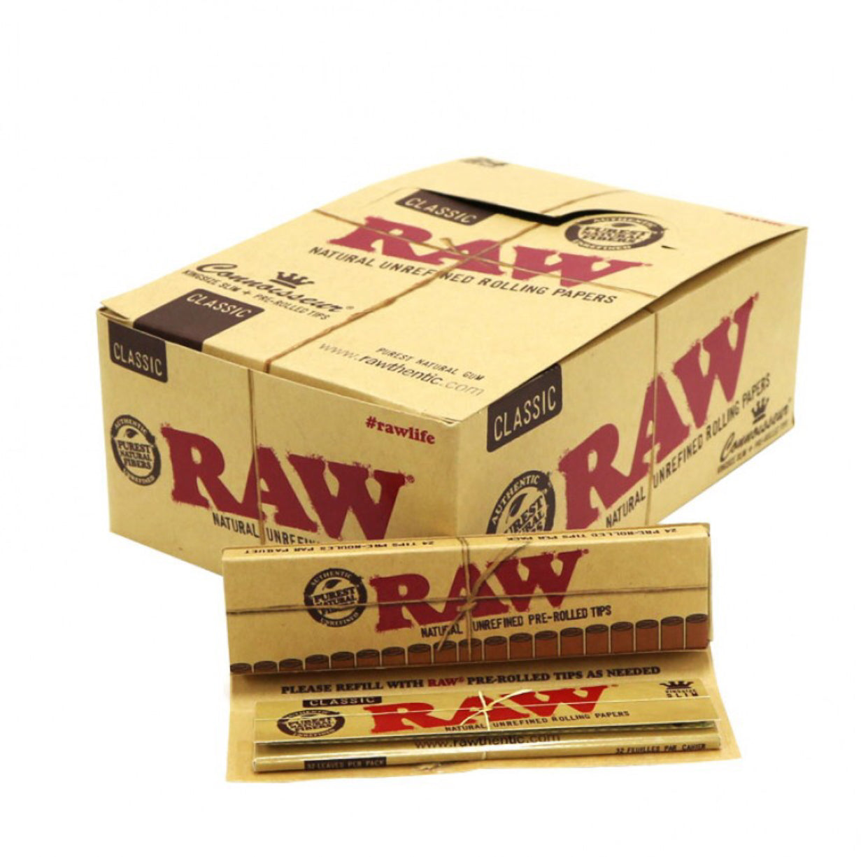 Raw Classic Connoisseur Pre-Rolled PK24